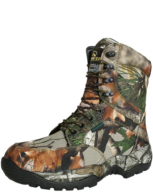 RUNFUN 8'' Olive Spring Lightweight Waterproof Breathable Lace Up Men's Hunting Boot RF012 - Runfun Footwear