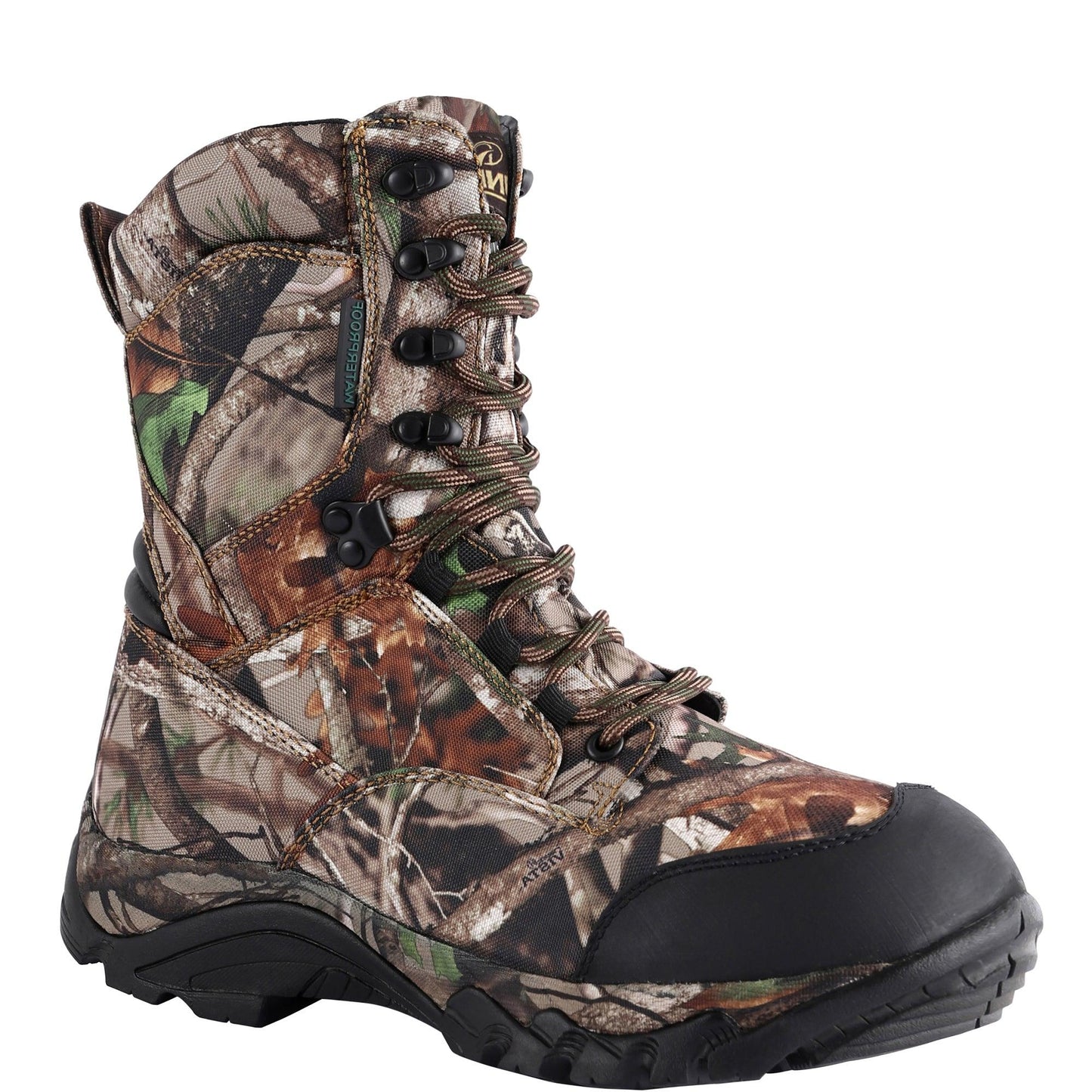RUNFUN Men's 8-inch Winter Waterproof Leather Insulated NEXT Camo Boot RF2301-8CG - Runfun Footwear