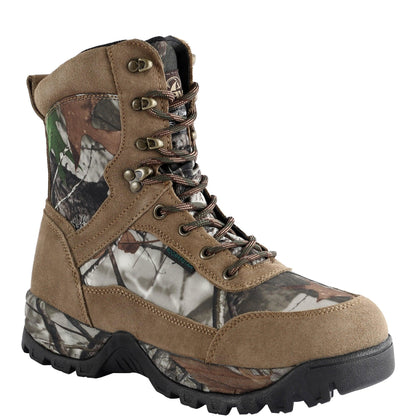 RUNFUN Men's 8-Inch Waterproof NEXT Camo Winter Hunting Boots with Insulated Leather RF2303-8CS - Runfun Footwear