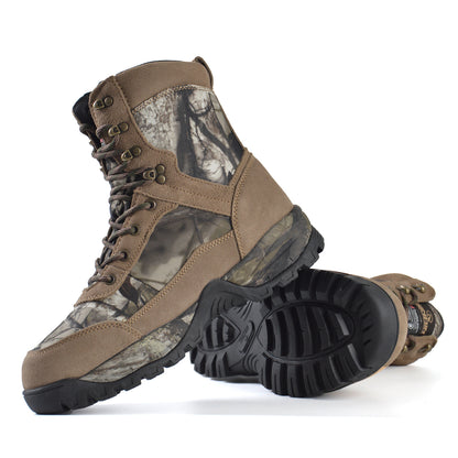 RUNFUN Men's 8" Waterproof Camo Hunting Boots RF2303-8CS - Runfun Footwear