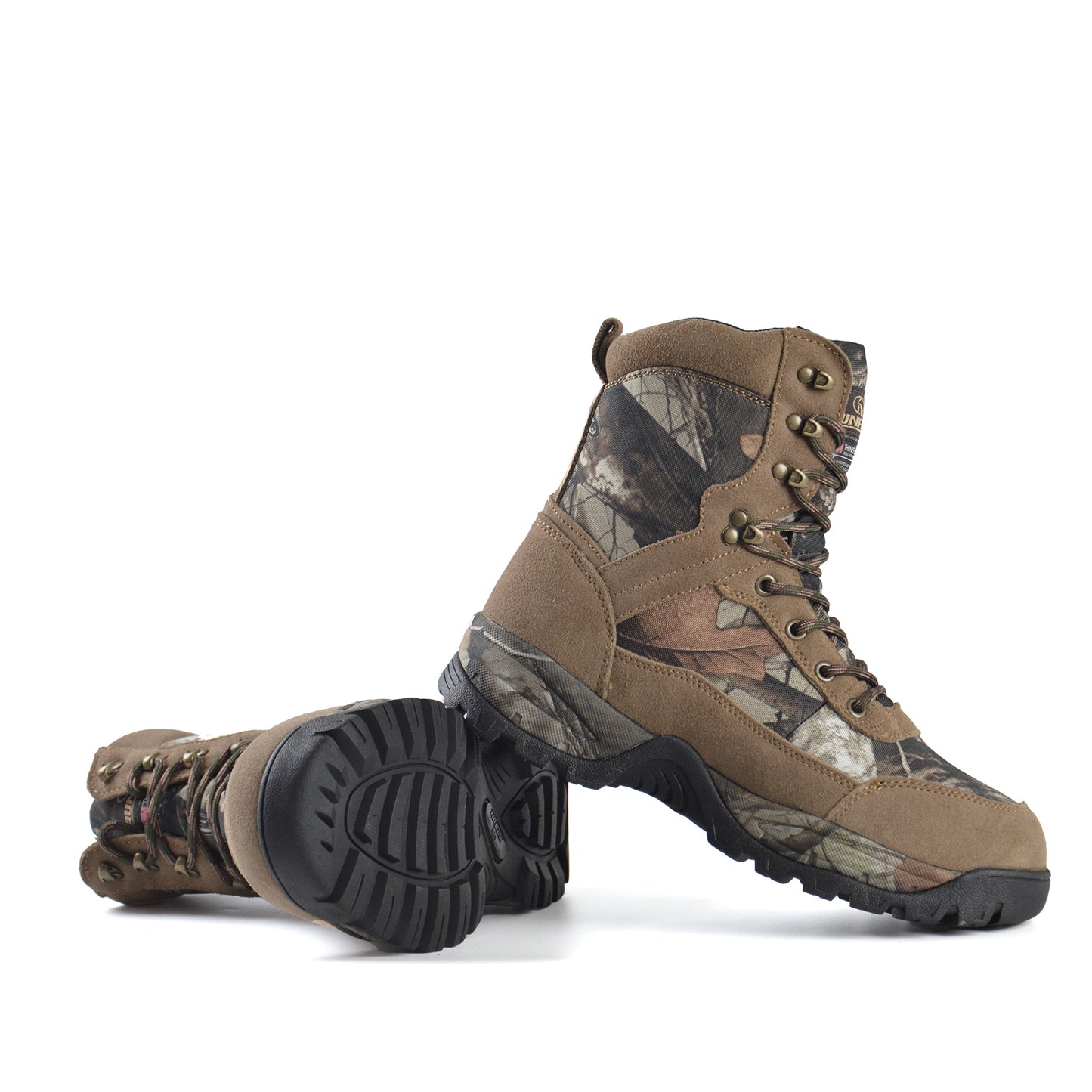 RUNFUN Men's 8" Waterproof Camo Hunting Boots RF2303-8CS - Runfun Footwear