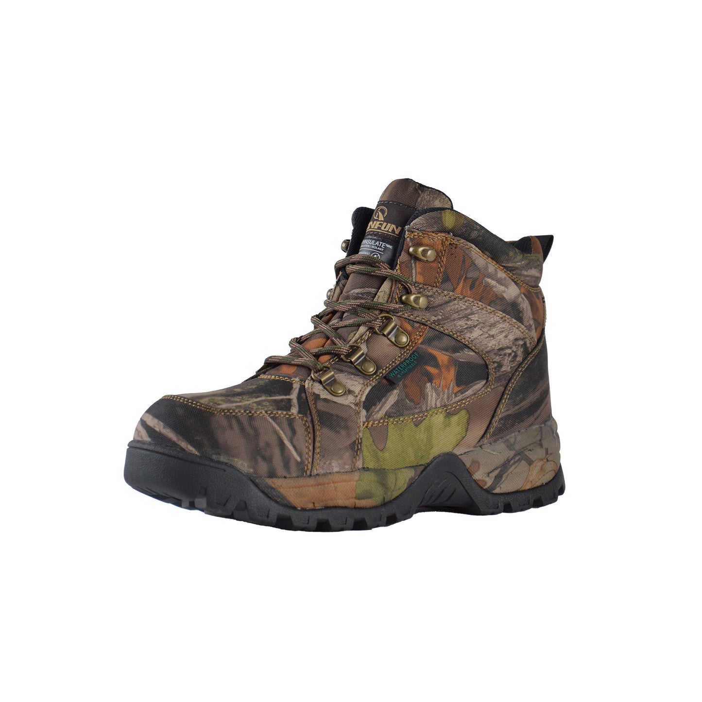 RunFun 6" Men's Waterproof Hunting Boots Short Camo BootsRF2303-6 CD - Runfun Footwear