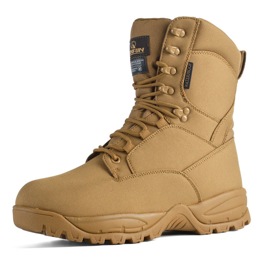 RUNFUN 8" Men's Waterproof Military Tactical Boots - Runfun Footwear