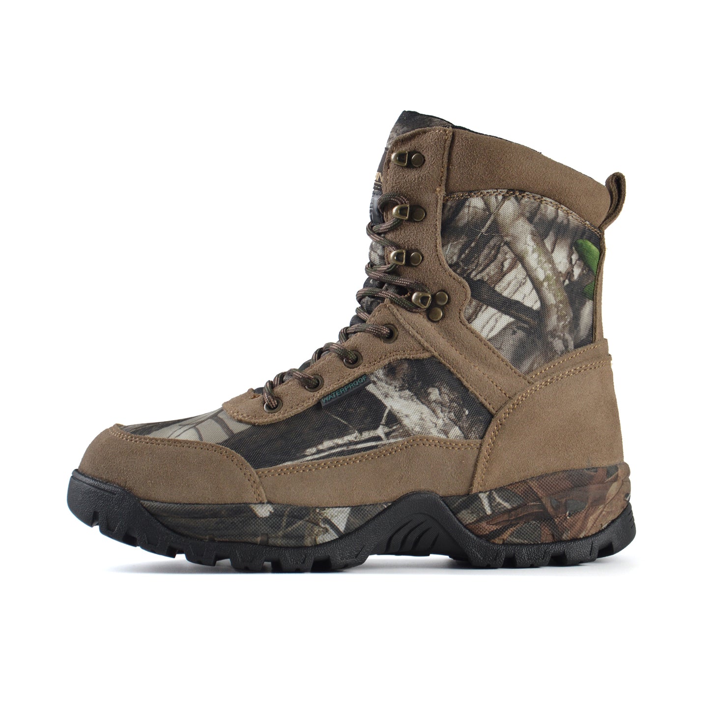 RUNFUN Men's 8" Waterproof Camo Hunting Boots RF2303-8CS - Runfun Footwear