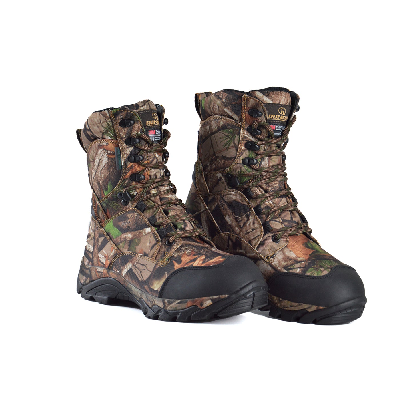 RUNFUN Men's 8" Waterproof Hunting Shoes NEXT Camo Outdoor Boot RF2301-8CG - Runfun Footwear