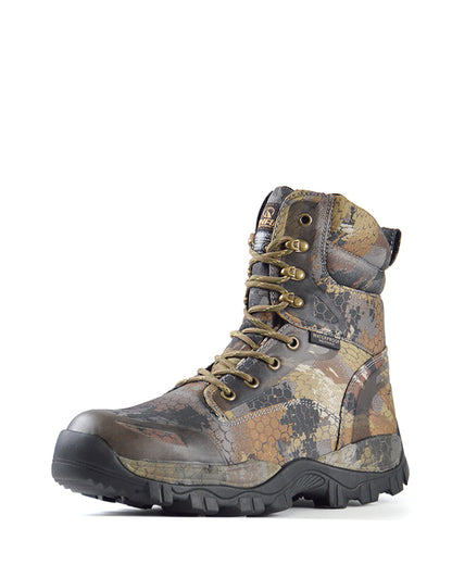 RUNFUN Men's 8" Waterproof Hunting Shoes Camo Tactical Military Boot RF2304-8OT2