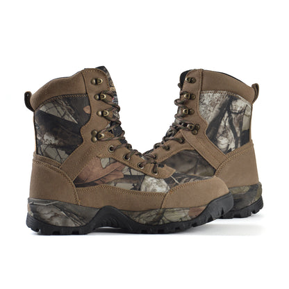 RUNFUN Men's 8" Waterproof Camo Hunting Boots RF2303-8CS - Runfun Footwear