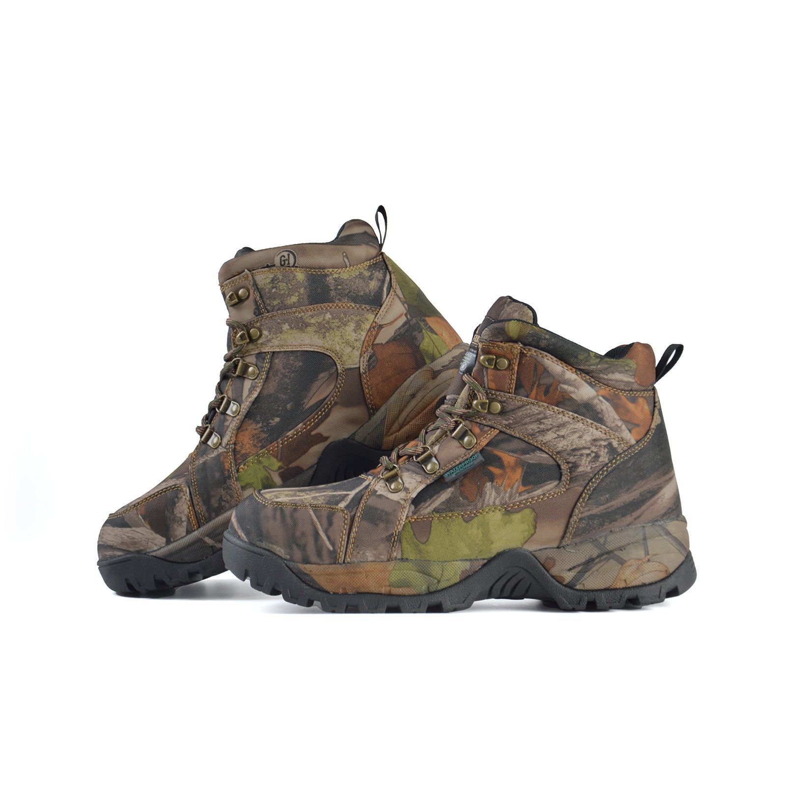 RunFun 6" Men's Waterproof Hunting Boots Short Camo BootsRF2303-6 CD - Runfun Footwear