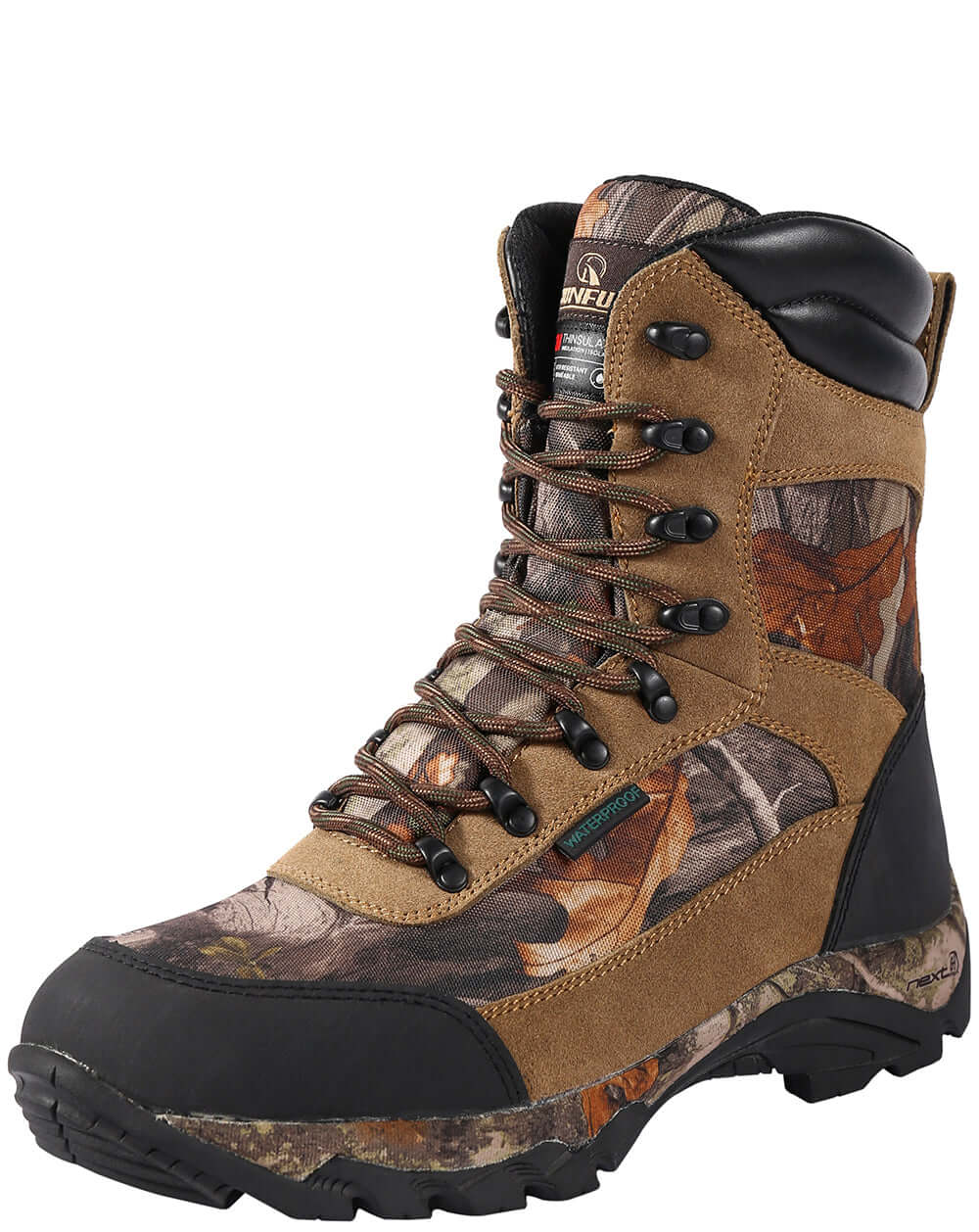 RUNFUN 400 Waterproof Insulated Hunting Boot: Winter Camo Warmth RF2305-9SG1 - Runfun Footwear