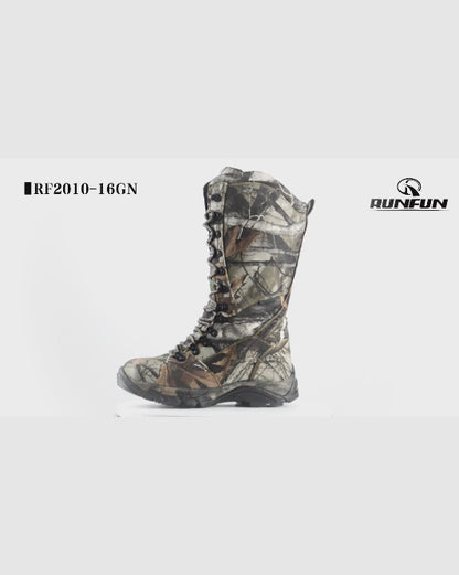 RUNFUN 16 inch waterproof snake proof  camouflage Insulated hunting boots